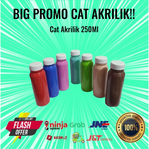 

Cat Akrilik 250ml Kualitas Super HARGA PABRIK