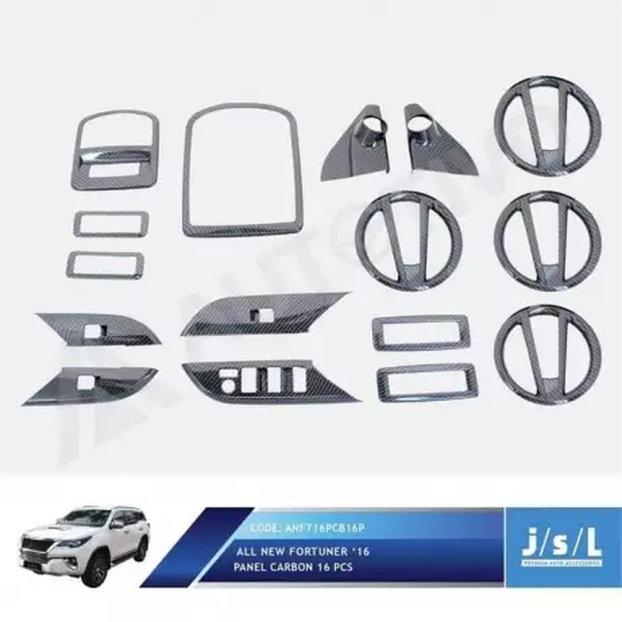 Panel Interior Carbon All New Fortuner 13 Pcs