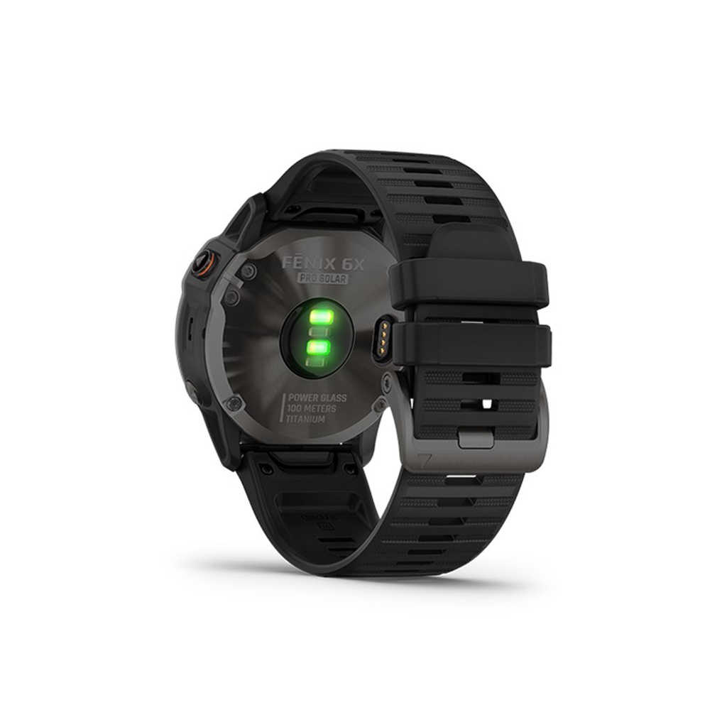 Garmin FENIX 6X PRO SOLAR - Titanium Carbon Gray DLC - Black Band