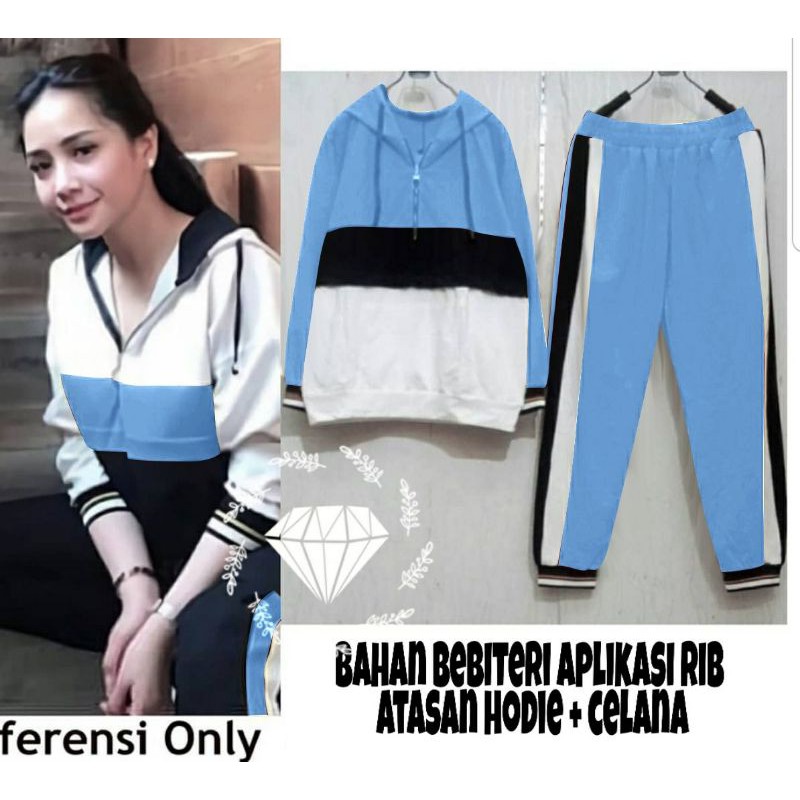 BAJU SETELAN OLAHRAGA DEWASA WANITA/ setelan olahraga nagita/ setelan baju celana olahraga wanita