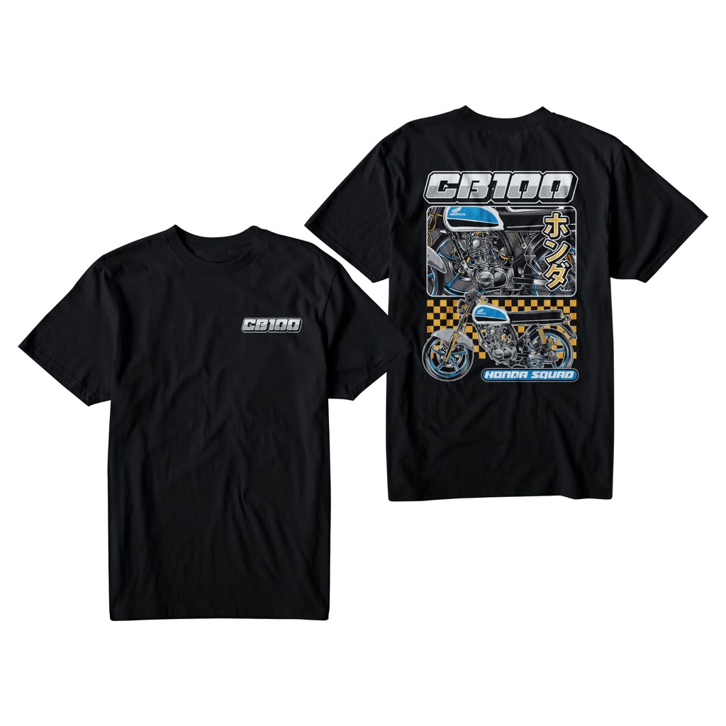 Kaos CB100 Honda Squad Pakaian Distro Premium Baju CB Herex Indonesia
