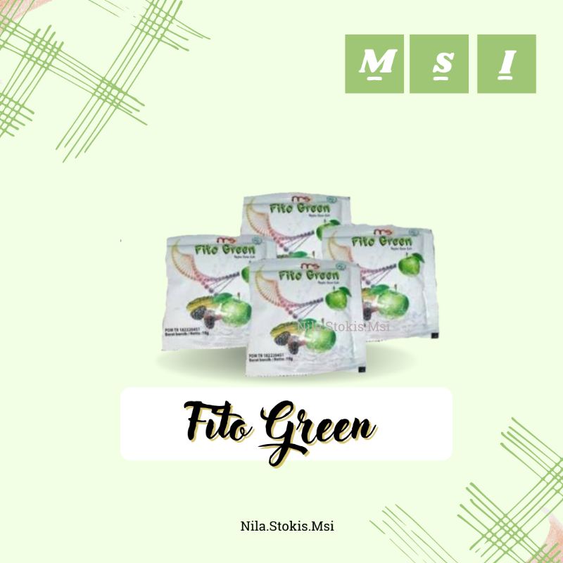 FITO GREEN MSI STEM CELL APEL 100% ORIGINAL MEMBER RESMI MSI-SUPLEMEN KESEHATAN COLLAGEN