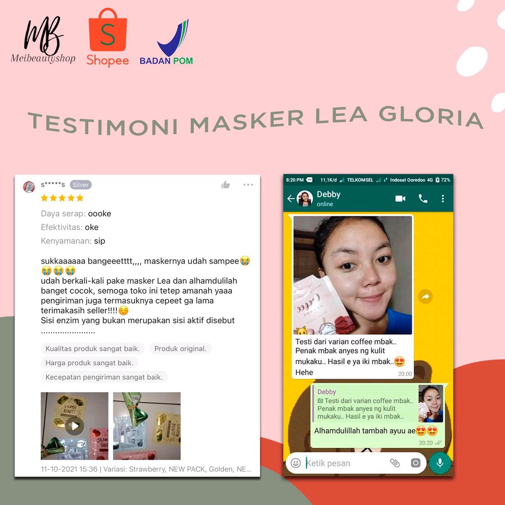 LEA GLORIA Masker Organik 20gr