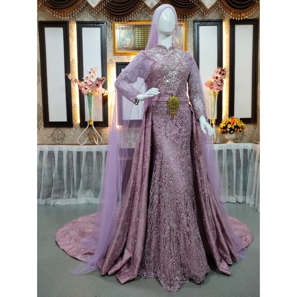 GAUN PENGANTIN BALERO BAREKOR || GAUN MODERN || GAUN JUBAH || GAUN MEWAH  FUL PAYET || BAJU PENGPENGANTEN TERBARU