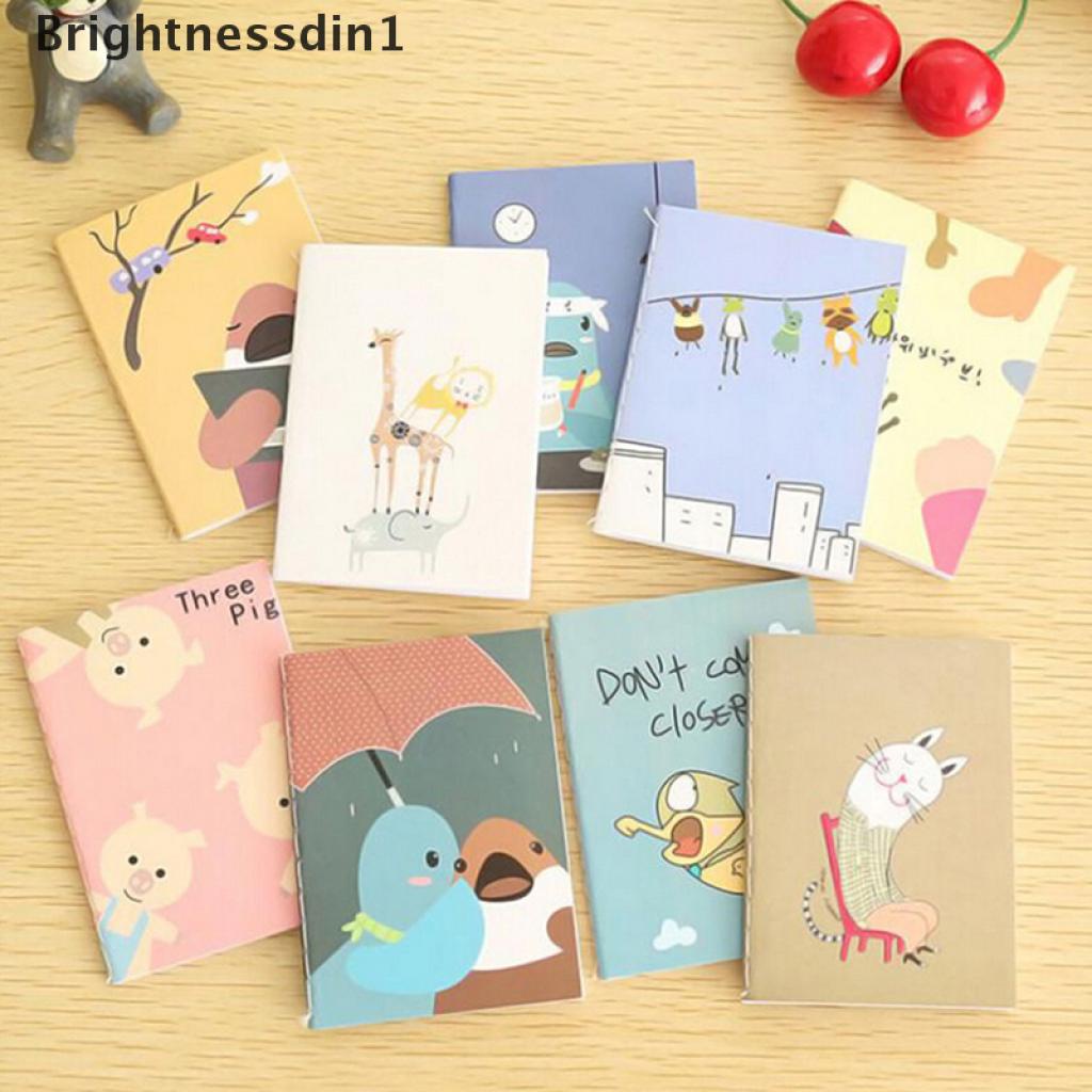 1pc Buku Catatan Jurnal Diary Saku Mini Portabel Motif Kartun