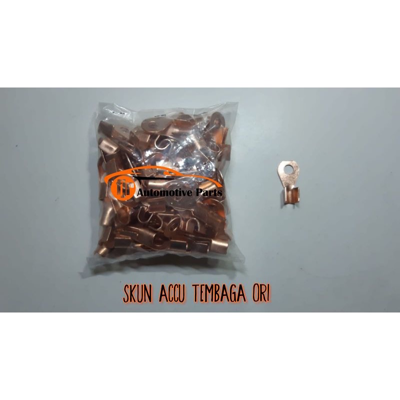 Skun Aki (Accu) Kecil Original Tembaga ukuran 8mm Baut 12