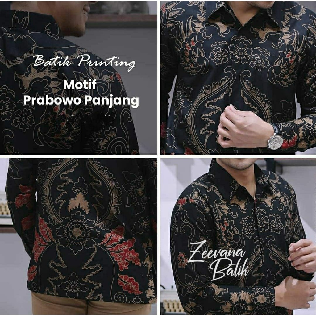 Batik Pria Baju Batik Lengan Panjang Lapis Furing