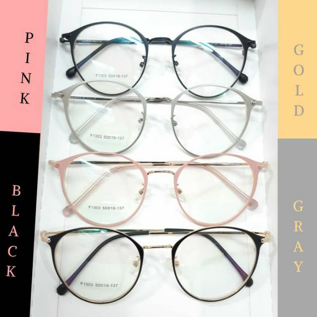 Frame Kacamata F1303 free lensa minus