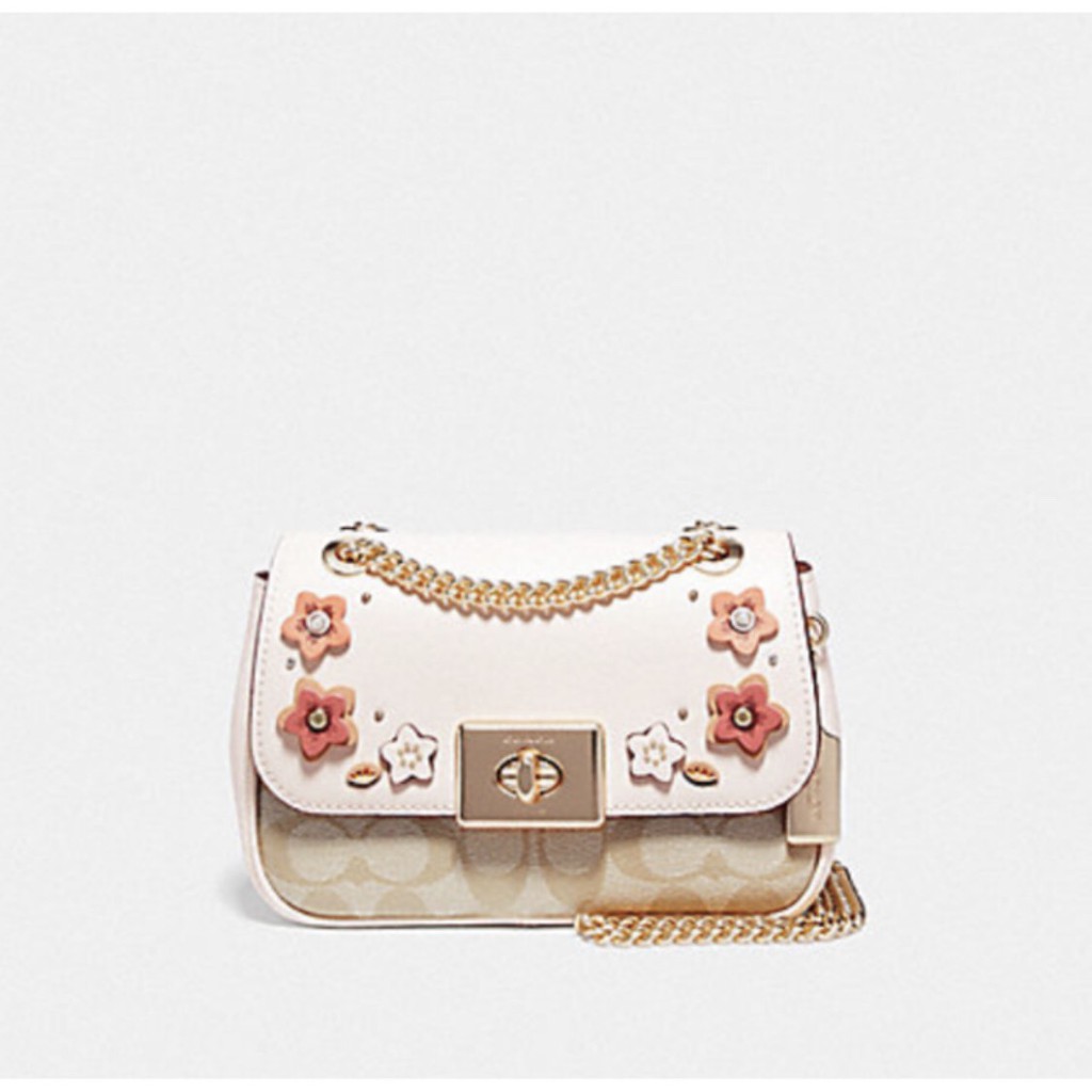 Coach Mini Cassidy Crossbody in Signature Floral Applique - Ori 100%