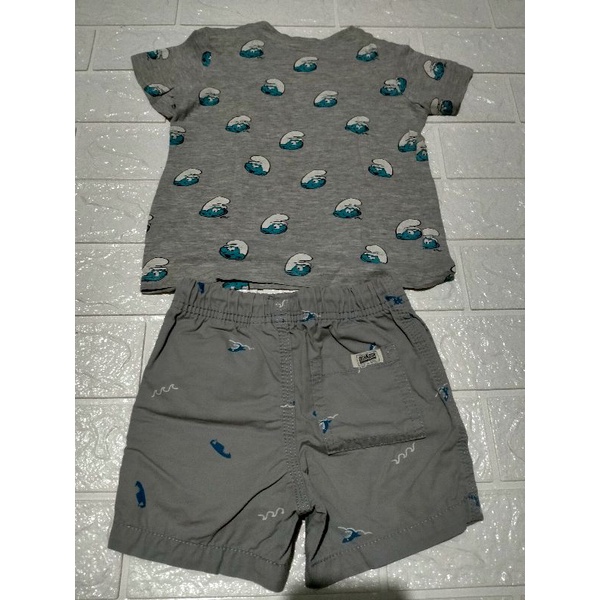 Preloved Set H&M Baby 2in1Smurf Preloved Set Oshkosh 2in1 Preloved Celana Pendek Oshkosh Baby Prelov