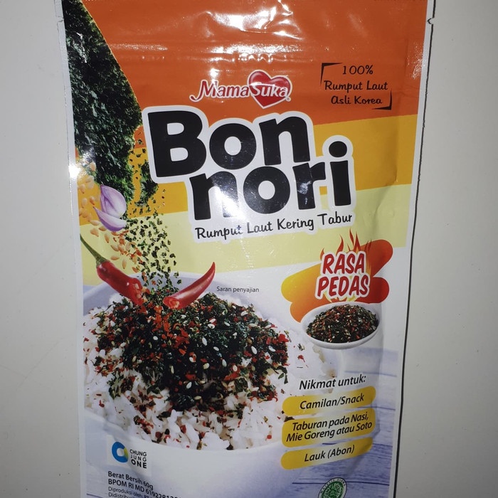 

ABON- MAMASUKA BON NORI RUMPUT LAUT KERING TABUR 60GRAM -MAKANAN-KERING.