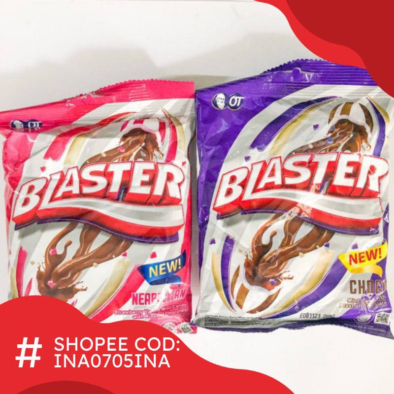 Permen Blaster isi Coklat 50 butir 125 gram / Permen Blaster Murah