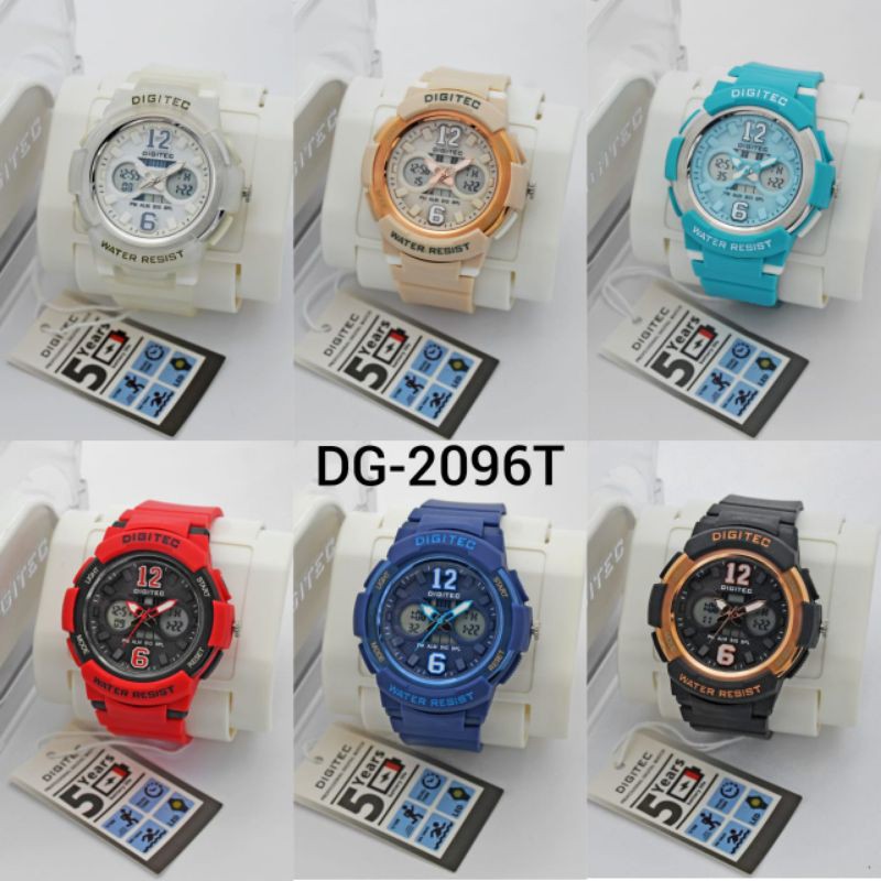 Jam Tangan Wanita Atau Pria Digitec Original DG2096T Garansi 1 Tahun