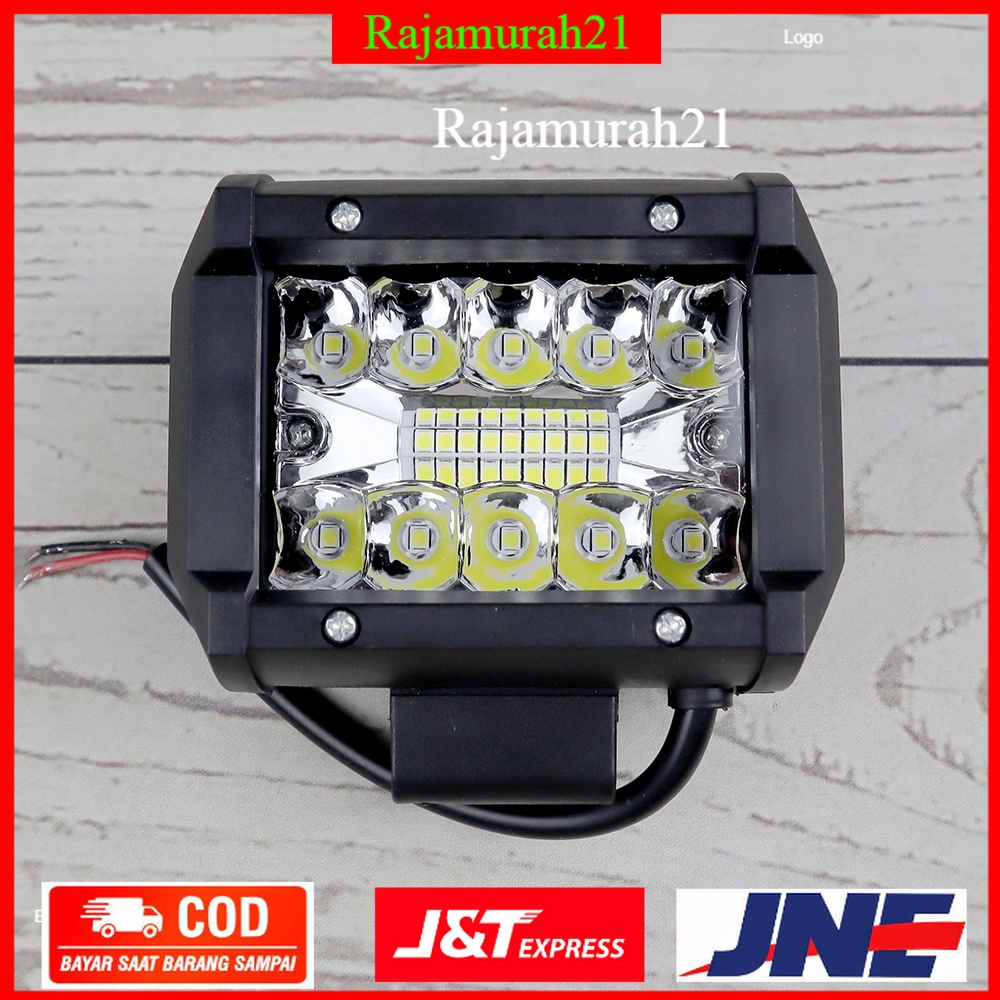 Lampu LED Spot Light Fog Mobil Truck Jeep 4 Inch 60W - JT050 - Black