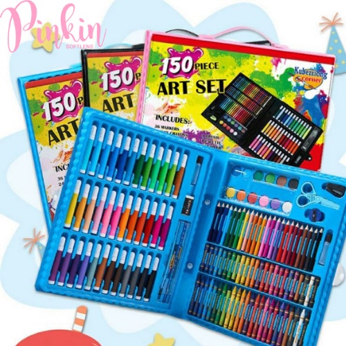 

(DISKON TERMURAH) Crayon 150 PCS Set Alat Gambar Alat Tulis & Lukis Menggambar Melukis - Merah Muda