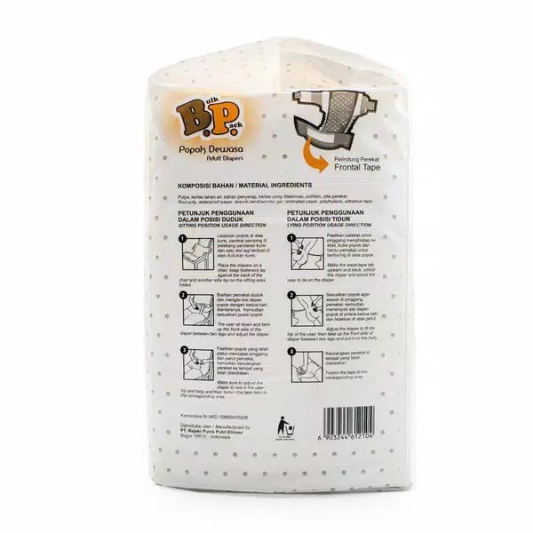 POPOK DEWASA BP BULK PACK REKAT SIZE L ISI 14 ADULT DIAPERS PROMO MURAH