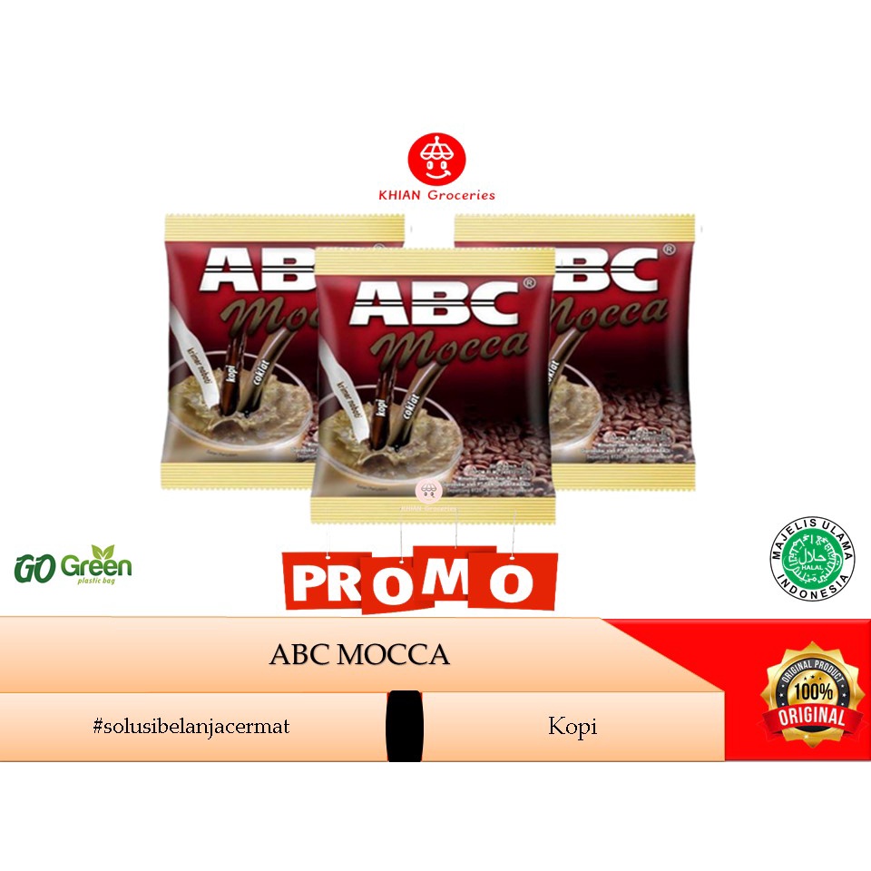 

ABC Kopi Mocca 1 Renceng 30gram x 10 Sachet . Khian