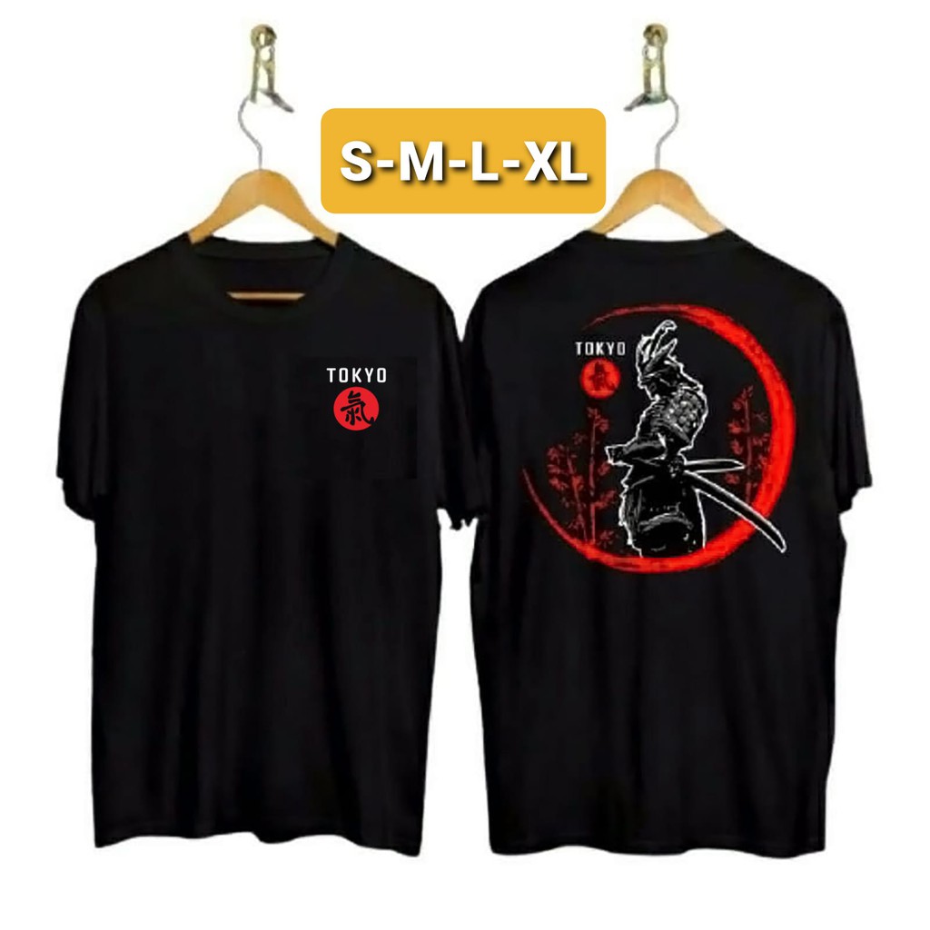 KAOS PRIA LENGAN PENDEK TOKYO TSHIRT TOKYO KAOS SAMURAI ANIMASI JAPAN KAOS DISTRO
