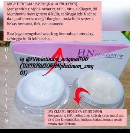 PAKET KRIM HN PLATINUM/@HNplatinum_original100