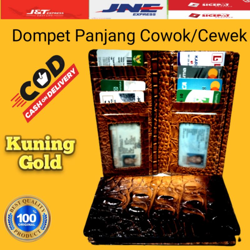 Dompet Panjang/Pasport Pria Laki Cowok Cowo Wanita Kulit Bu4y4 Ori Original Asli Merauke Papua