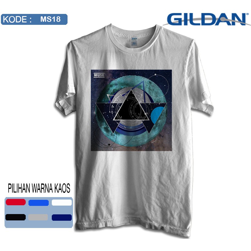 Kaos muse band original gildan softstyle ms18