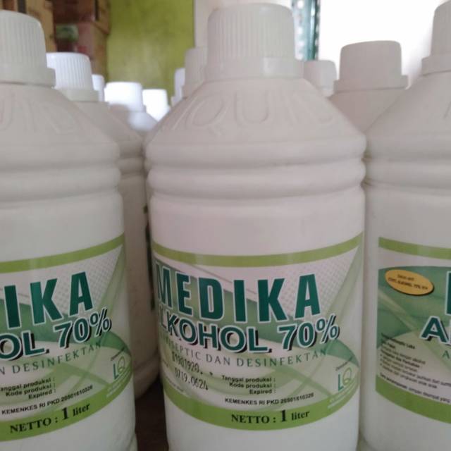 Alkohol 70% / Antiseptik Medika 1 liter ORIGINAL