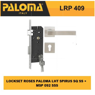 Jual Kunci Pintu Set PALOMA LRP 409 Handle Mortise Cylinder Lock Gagang