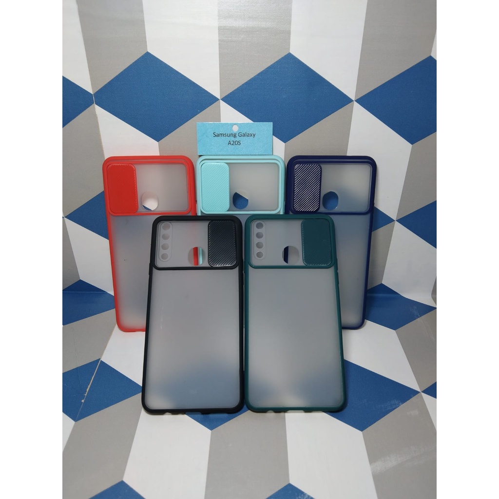 SAMSUNG A20S SOFT CASE DOVE PENUTUP CAMERA SLIDING KAMERA