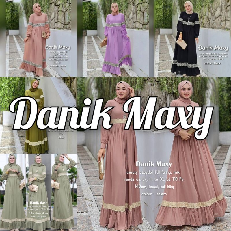 DANIK MAXY (LABEL SAVNA) | DANIK MAXY 3 RENDA ZIGZAG LABEL SAVNA | GAMIS WANITA POLOS VIRAL KEKINIAN