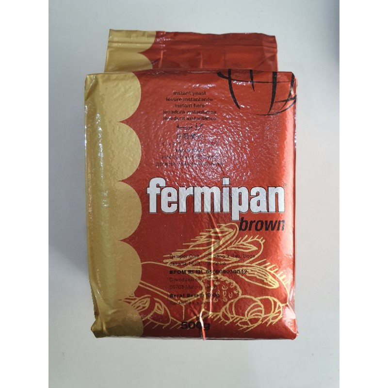 

Ragi instant Fermipan Brown 500gr / Ragi Pengembang Fermipan Brown 500gr