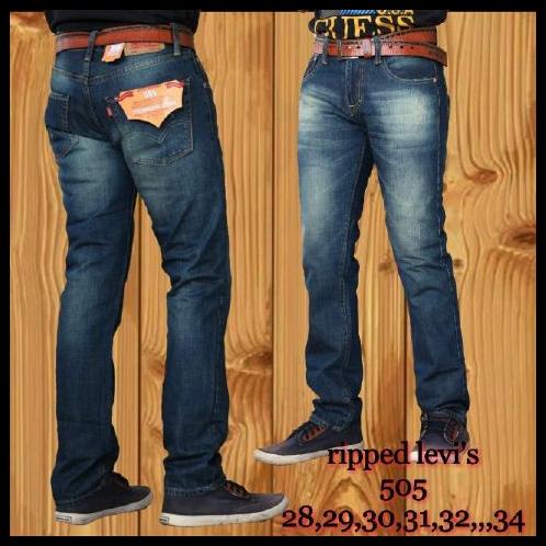 Levis Original 505 Usa New Ripped Jeans