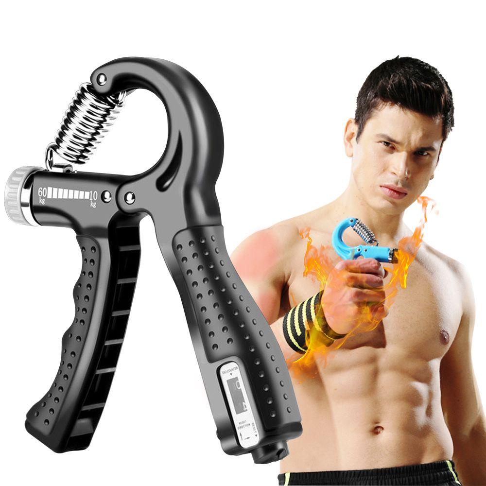 Lanfy Counting Hand Gripper Pinch R-Shape Adjustable Muscle Training Forearm Berolahraga Penguat Jari Gym Trainer Fitness Alat Pelatihan Otot Pergelangan Tangan Penguat Gripper