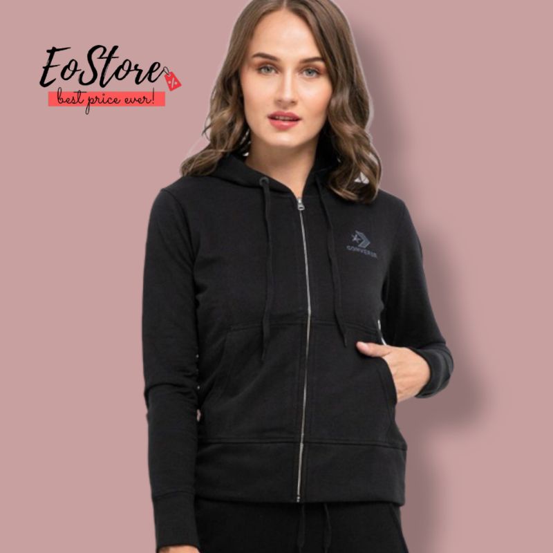 Converse Embroidered Star Chevron Full Zip Hoodie CONLJ1041001