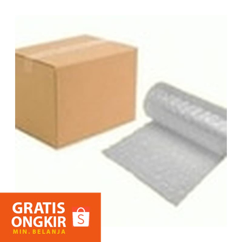 

[ TAMBAHAN PACKING ] TAMBAHAN PACK BUBBLE Bungkus Pengaman Paket - PACKING DUS + BUBLE