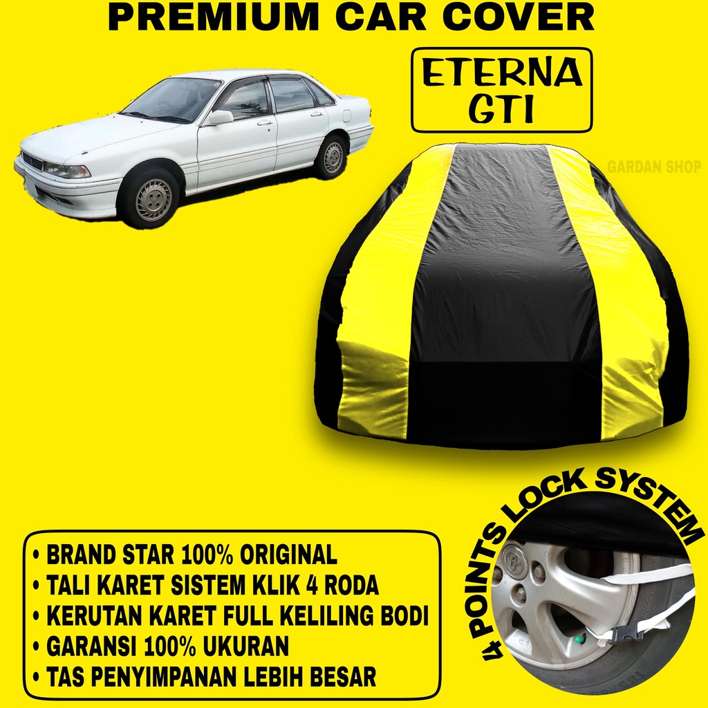 Body Cover ETERNA GTI Sarung Strip KUNING Penutup Pelindung Bodi Mobil Eterna Gti PREMIUM