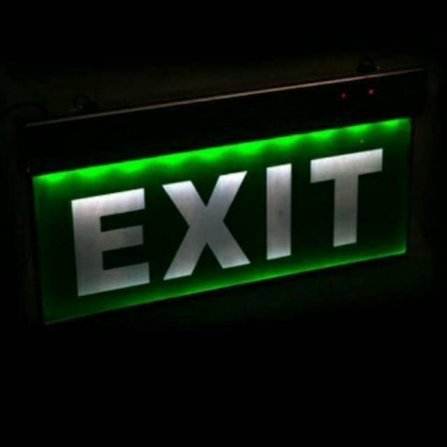 Lampu Exit Lamp Emergency Exit Sign Lamp Acrylic Lampu Emergency Exit