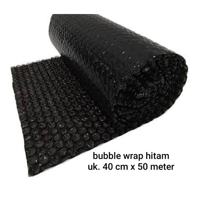 

bubble wrap hitam | uk. 40 cm x 50 meter