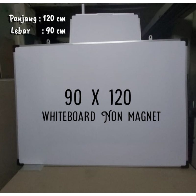

whiteboard non magnet murah 90x120