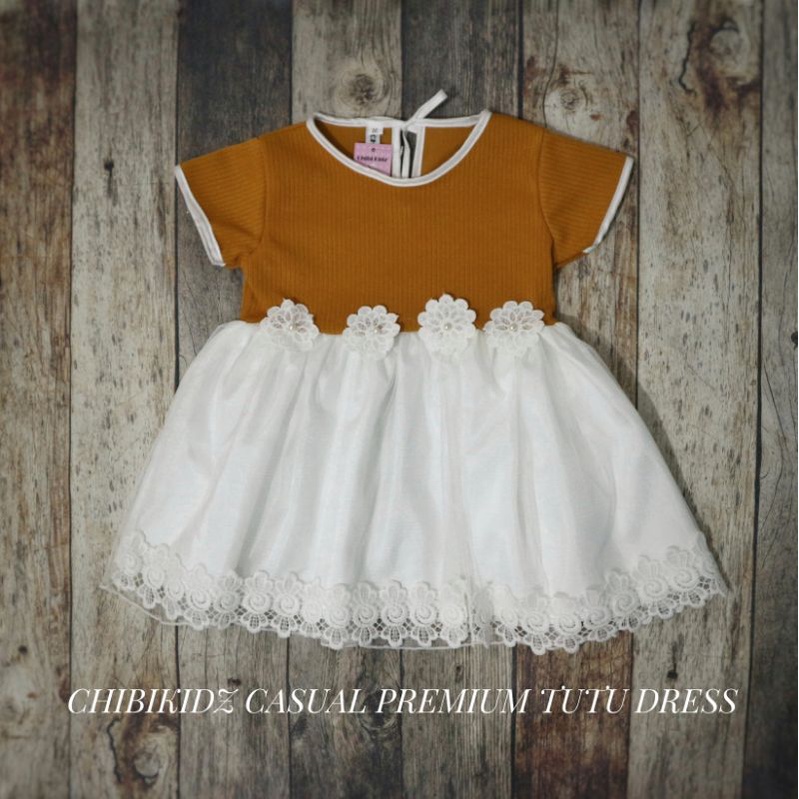 DRESS TUTU BAYI PREMIUM / CHIBIKIDZ CASUAL PREMIUM TUTU DRESS (BABY)