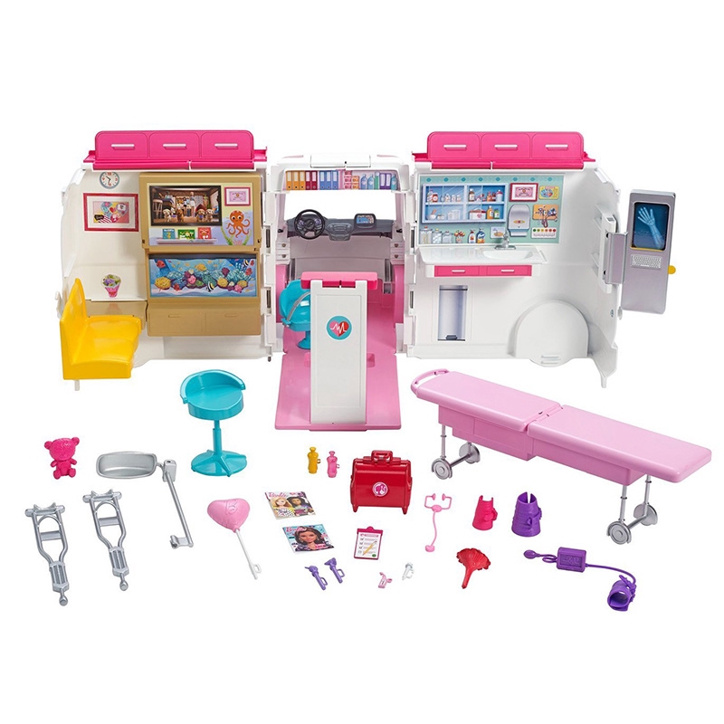 big w barbie ambulance