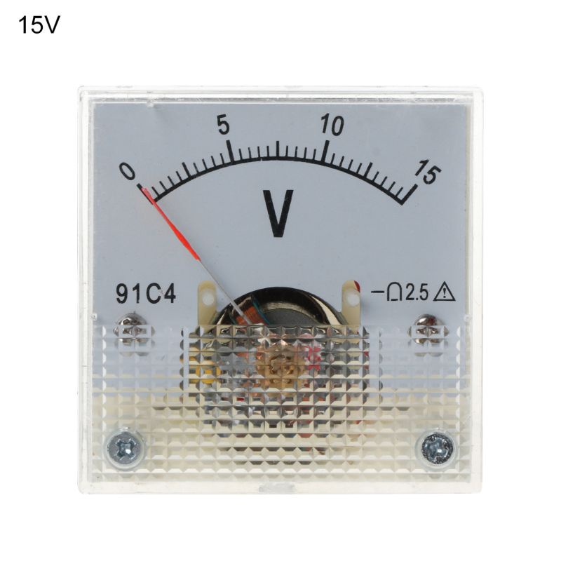 Gro Untuk DC Voltmeter Analog Panel Voltage Meter Dial Mekanik Tipe Voltage Panel M