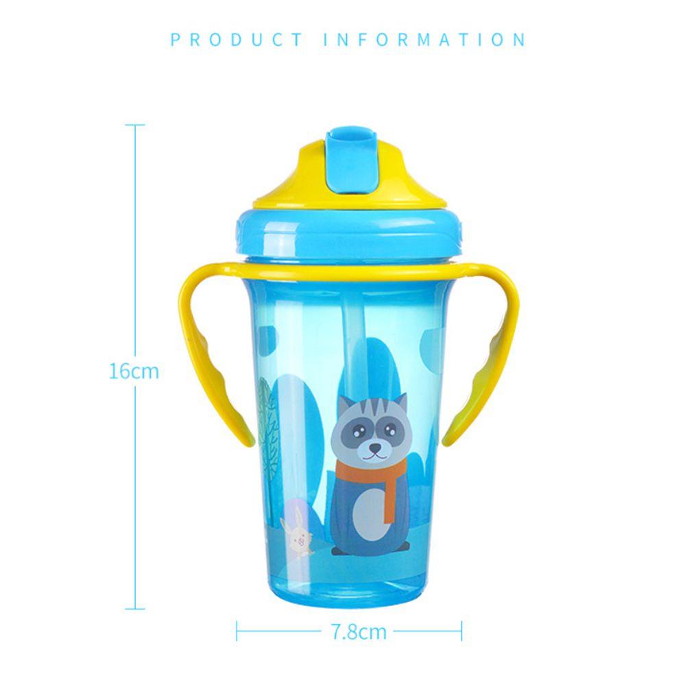 Solighter 300ML Toddler Water Cup Portable Lucu Anti Bocor Anti Jatuh Gelas Minum