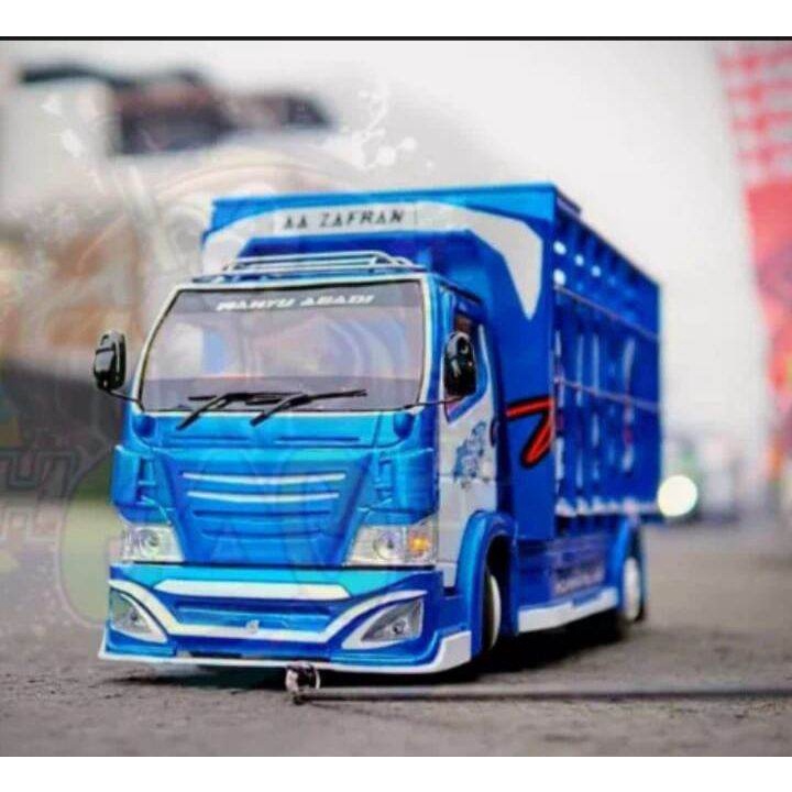 miniatur truk oleng kayu asli wahyu abadi mobil oleng truk oleng murah