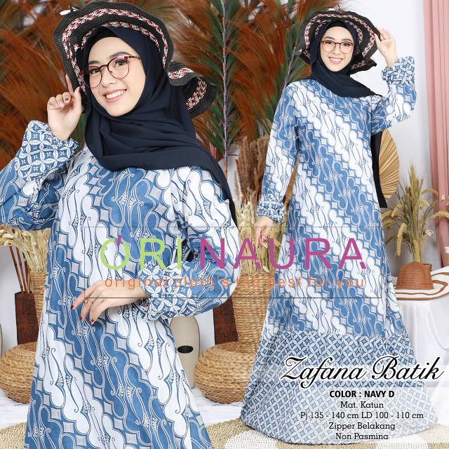 DRESS BATIK BAHAN KATUN | GAMIS BATIK | NON BUSUI | ORIGINAL | LIMITED