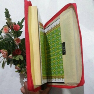  SAMPUL  AL QURAN A5 WARNA  ABU ABU MERAH  HIJAU POLOS 