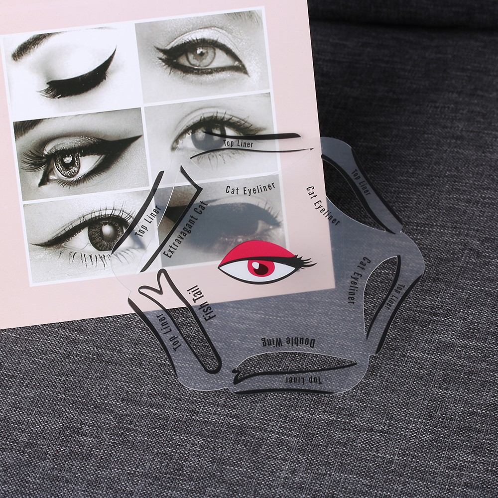 Alat Makeup Cat Eye Alis 6 In 1