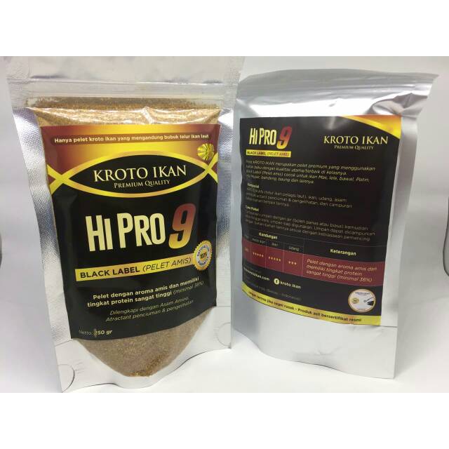 Pelet Amis HiPro9 - Black Label dr Kroto Ikan