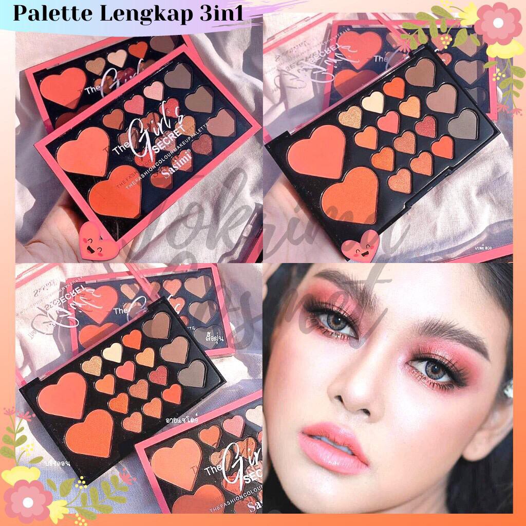 (CYBER) COD TERBARU Eyeshadow Besar Nude Sasimi Komplit (Blush + Eyeshadow + Eyebrow) Non Refund!