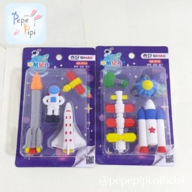 Penghapus 3D My little Pony Astronot Setip Kuda Poni Roket Hapusan