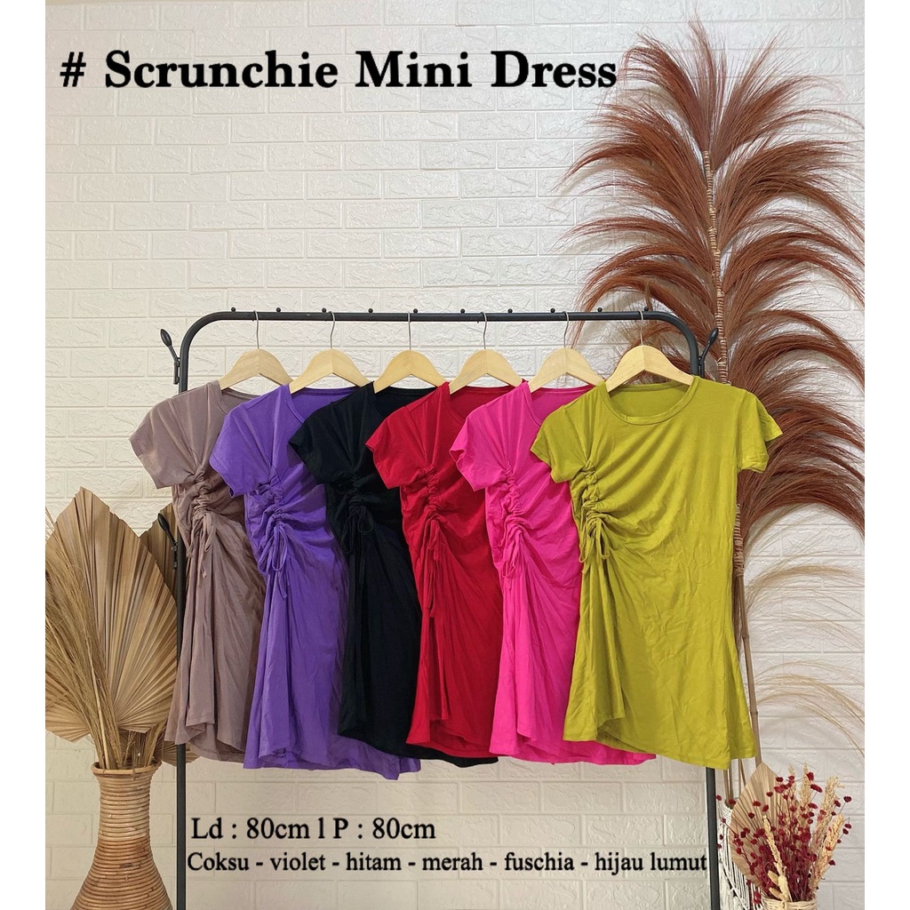 SCRUNCHIE MINI DRESS / VIMEL COLLECTION